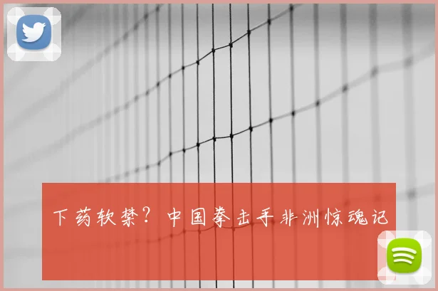 下药软禁?中国拳击手非洲惊魂记